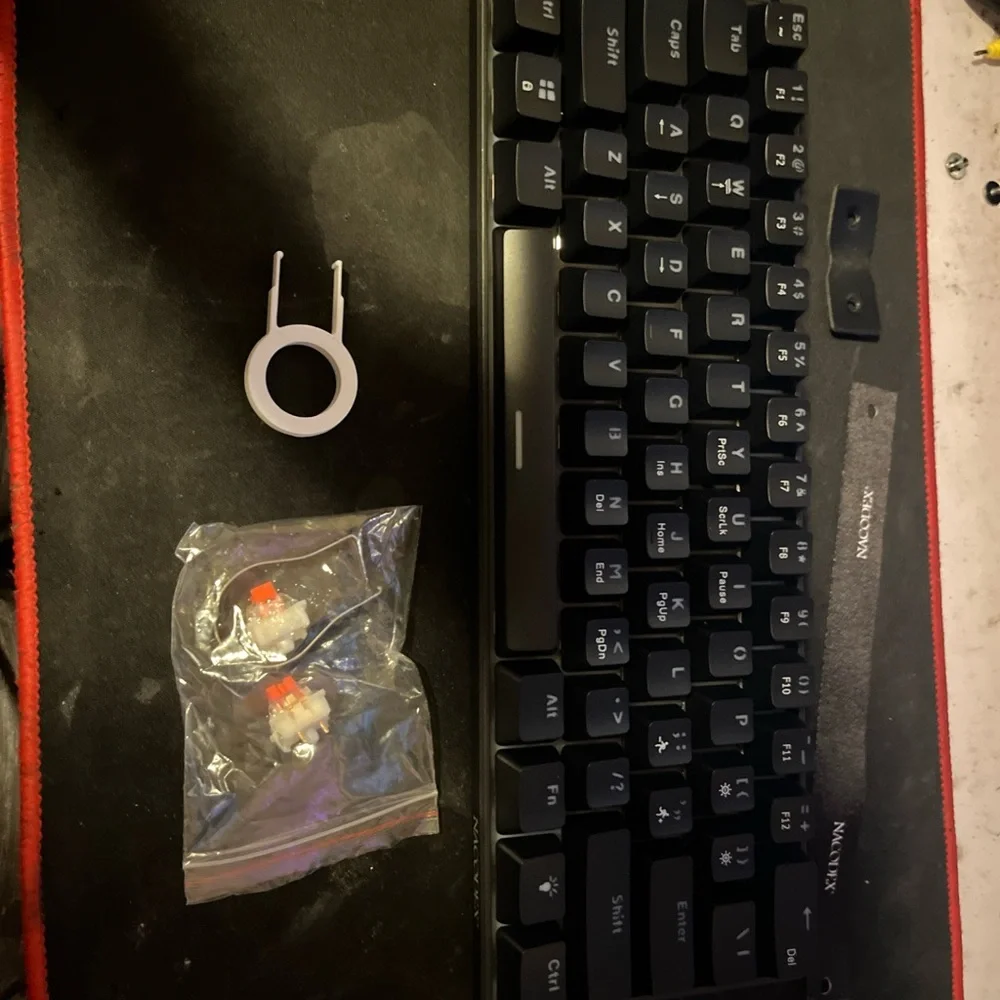 Black Mechanical Keyboard with Switches